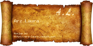 Arz Laura névjegykártya